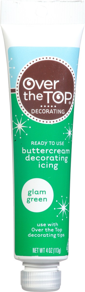 slide 16 of 16, Over The Top Decorating Glam Green Buttercream Decorating Icing 4 oz, 4 oz
