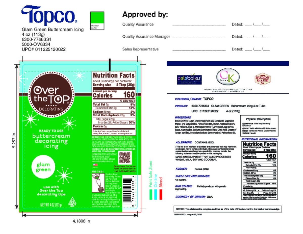 slide 11 of 16, Over The Top Decorating Glam Green Buttercream Decorating Icing 4 oz, 4 oz