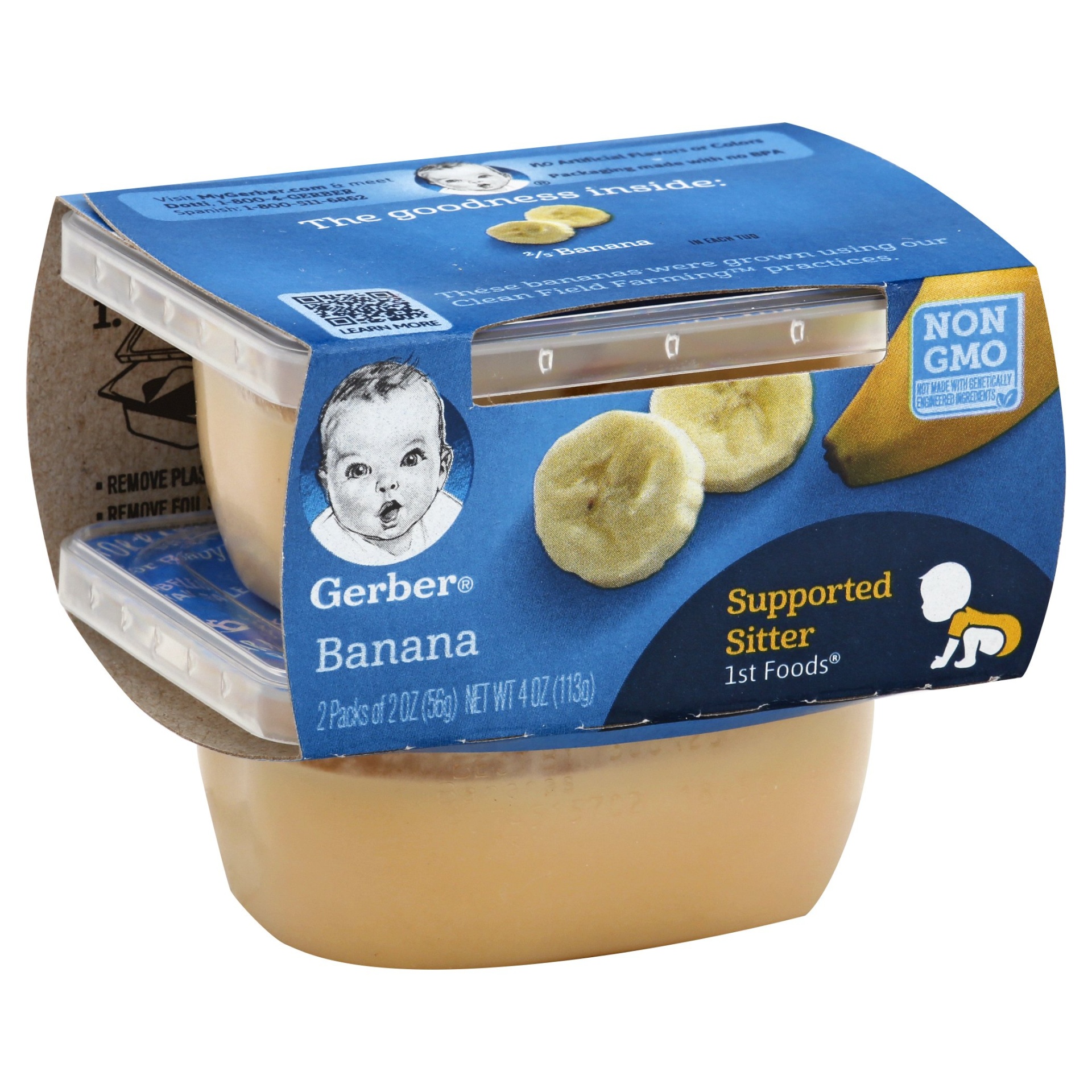Gerber Baby 1st Foods Banana 2 ct; 2 oz | Shipt