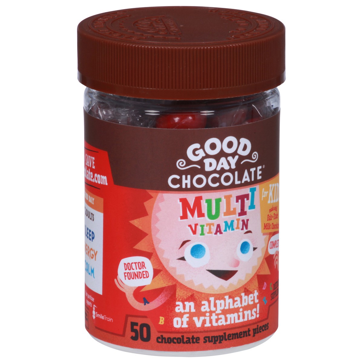 slide 3 of 9, Good Day Chocolate For Kids Multivitamin 50 Pieces, 50 ct