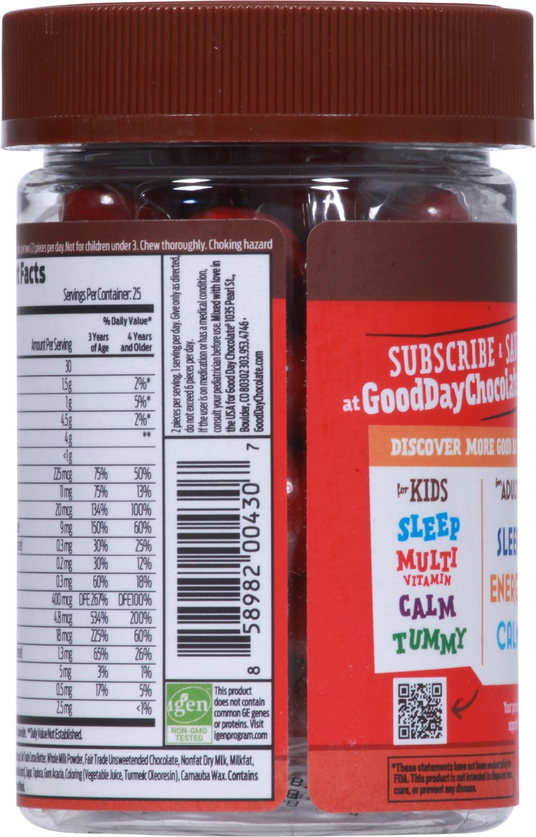 slide 9 of 9, Good Day Chocolate For Kids Multivitamin 50 Pieces, 50 ct