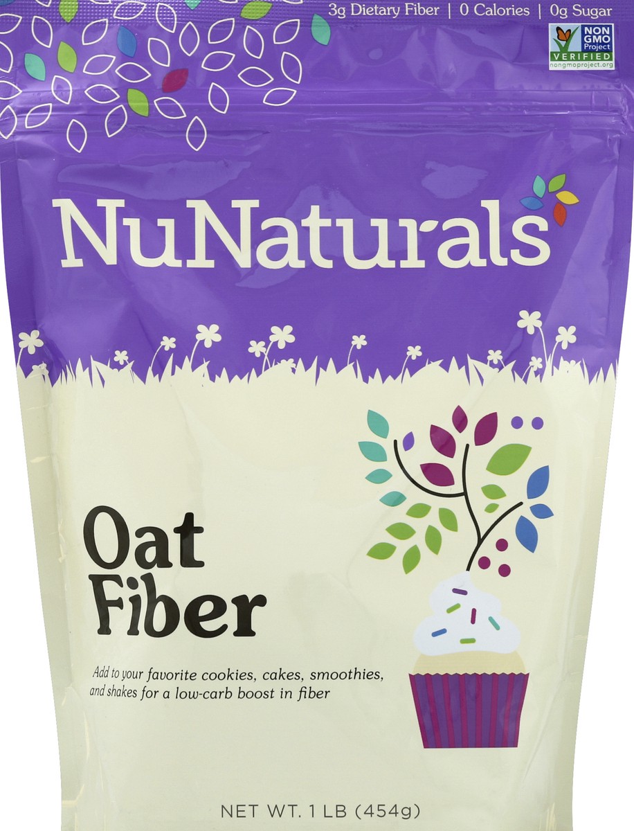 slide 1 of 3, NuNaturals Oat Fiber 1 lb, 1 lb