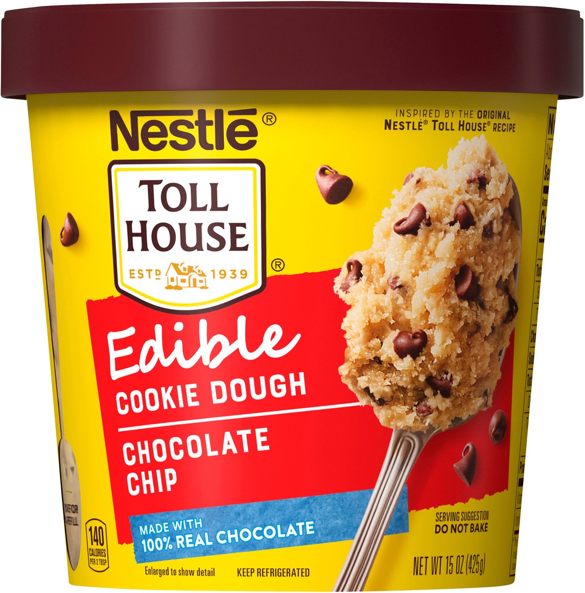 slide 4 of 7, Toll House Chocolate Chip Edible Cookie Dough, 15 oz