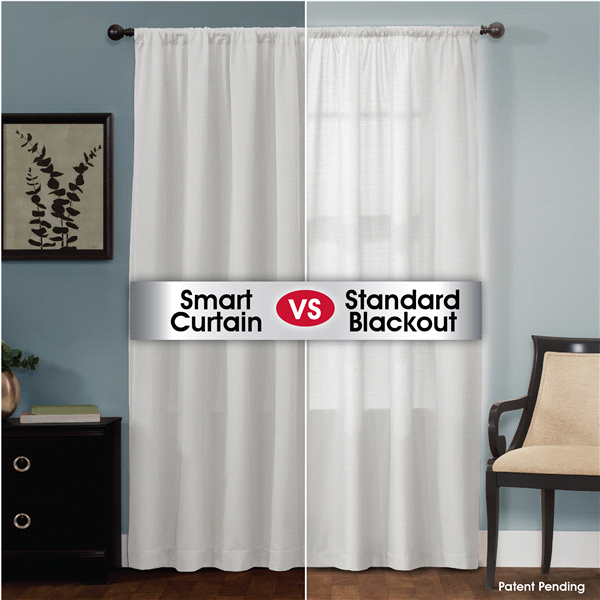 slide 1 of 1, Maytex Mills Jamie Smart Curtain Ultimate Light Blocker Curtain Panel - Linen, 50 in x 84 in