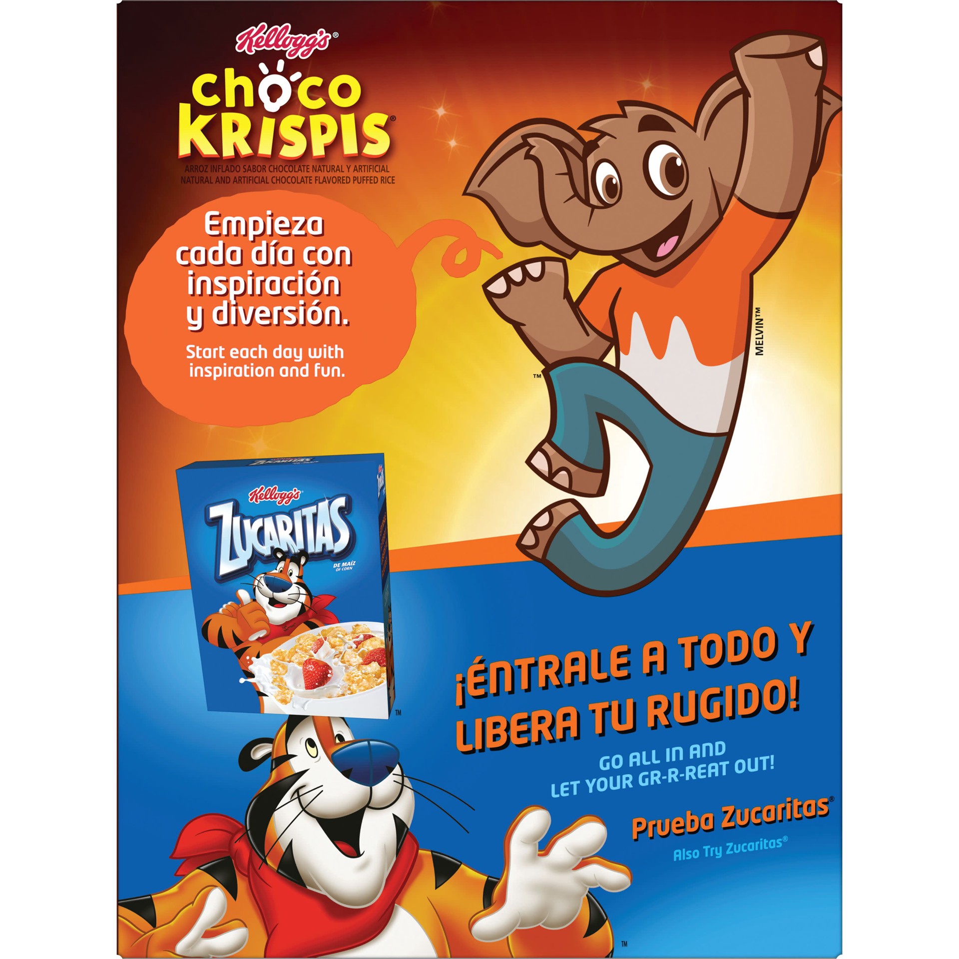slide 3 of 5, Kellogg's Choco Krispis Breakfast Cereal, 9 Vitamins and Minerals, Kids Snacks, Original, 23.3oz Box (1 Box), 23.3 oz