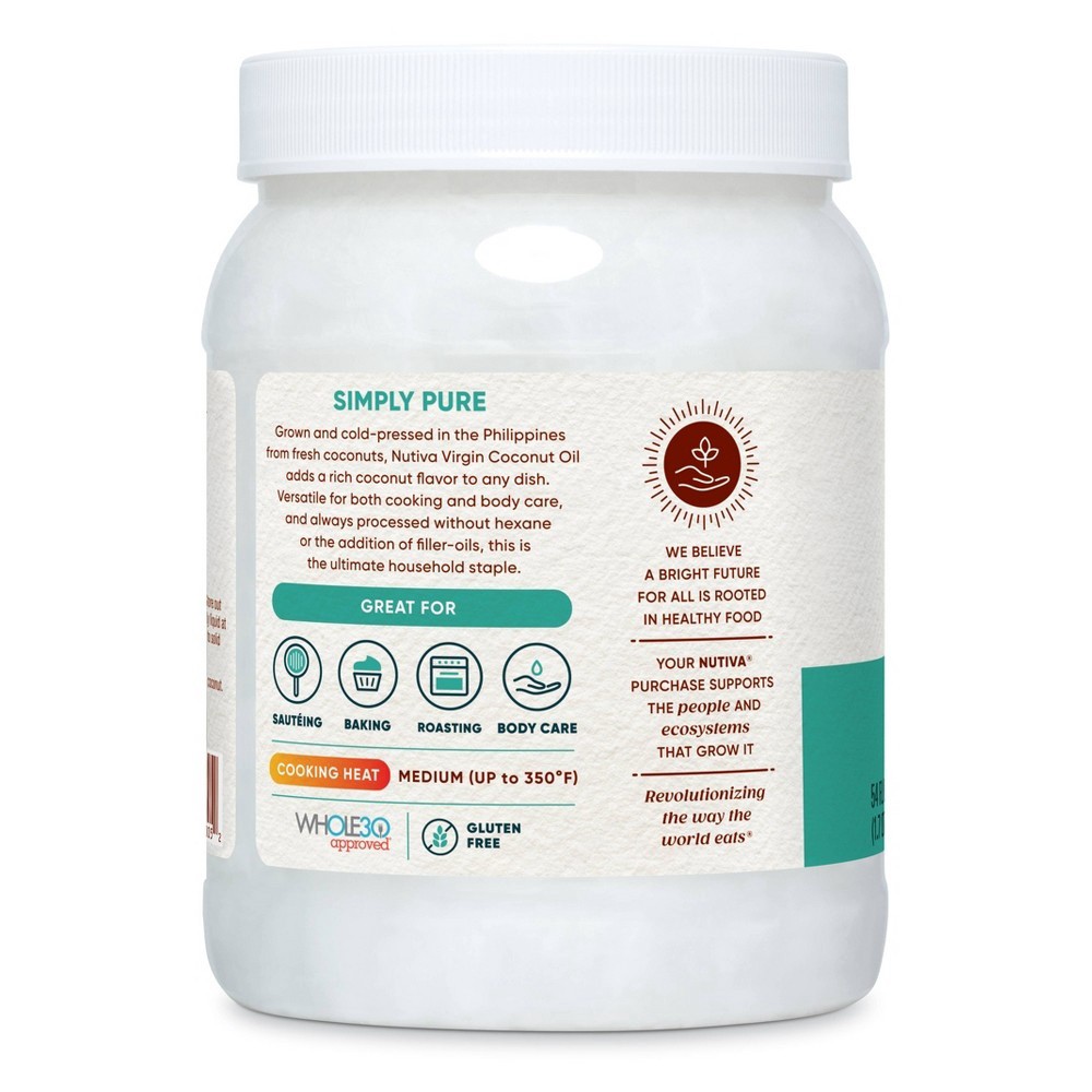 slide 2 of 3, Nutiva Virgin Organic Coconut Oil - 54oz, 54 oz