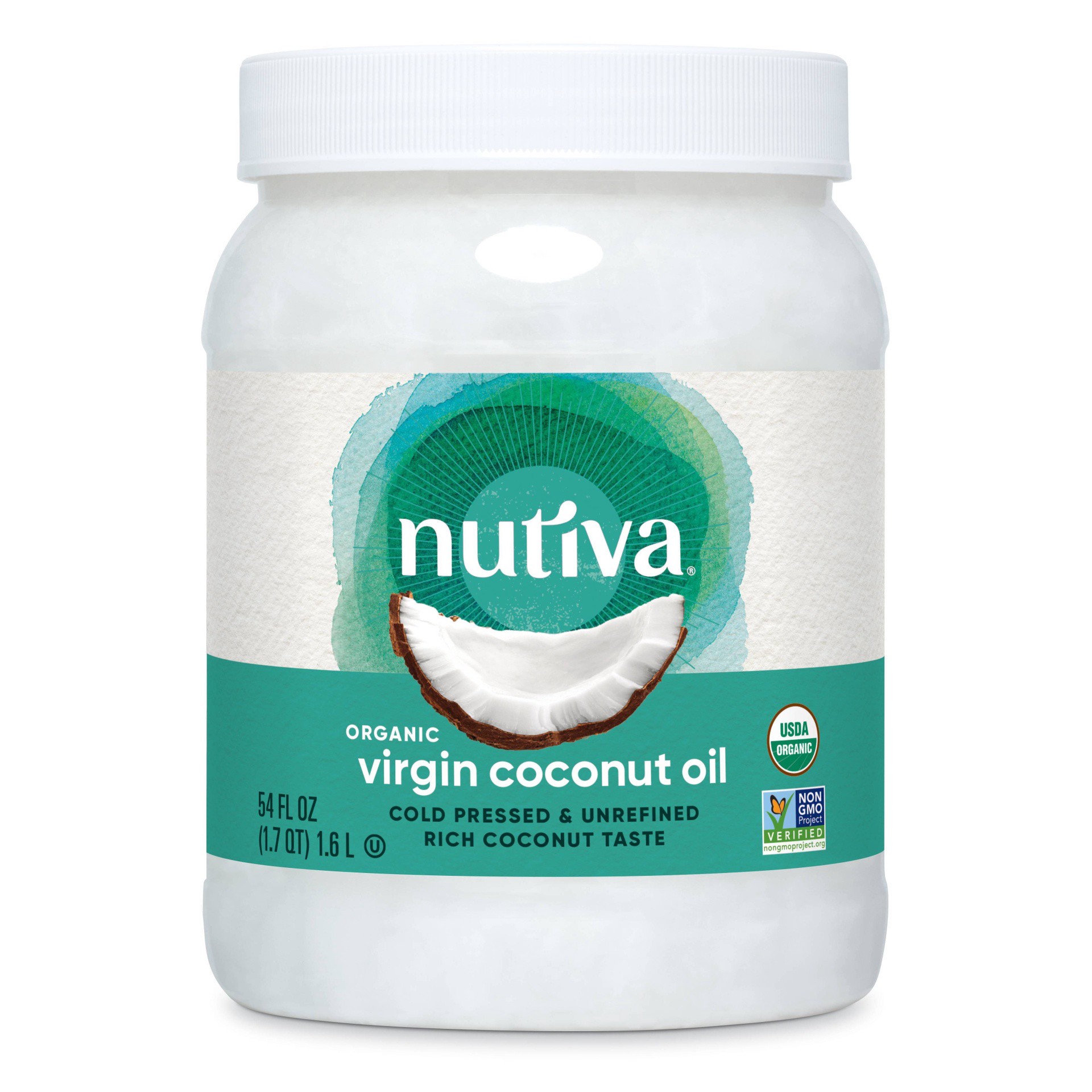 slide 1 of 3, Nutiva Virgin Organic Coconut Oil - 54oz, 54 oz
