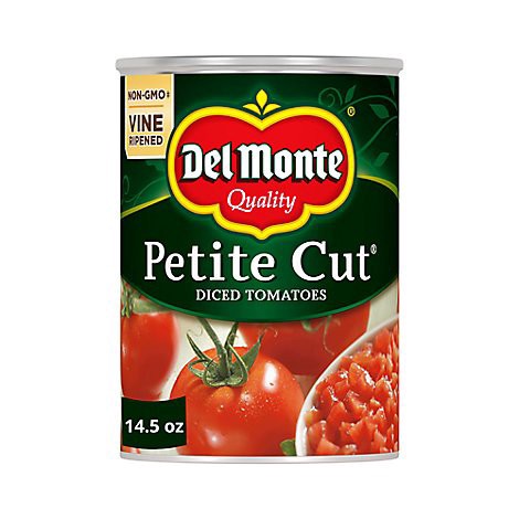 slide 1 of 1, Del Monte Tomatoes Diced Petite Cut - 14.5 Oz, 14.5 oz