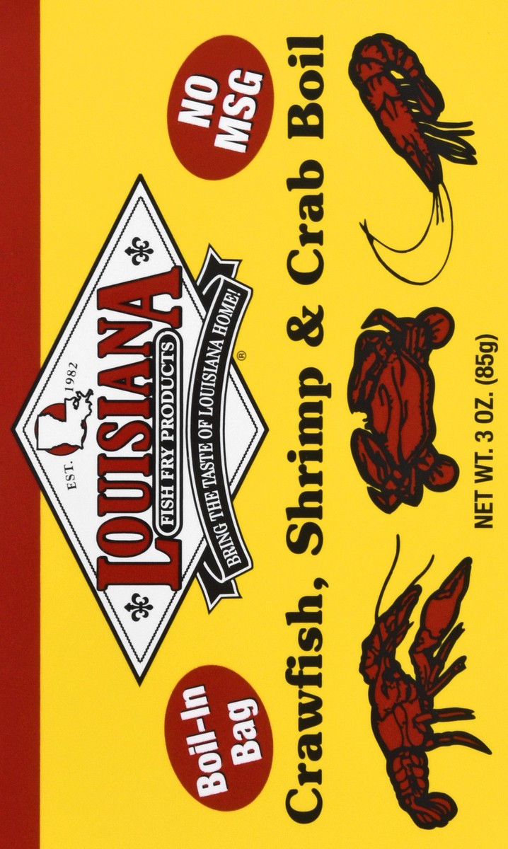 slide 5 of 9, Louisiana Fish Fry Products Crawfish, Shrimp & Crab Boil, 3 oz