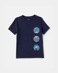 Carters Toddler Boy Mountainscape Graphic Tee - Blue Navy 3T