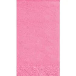 Premier Stylz 2-Ply Solid Orange Paper Guest Napkins