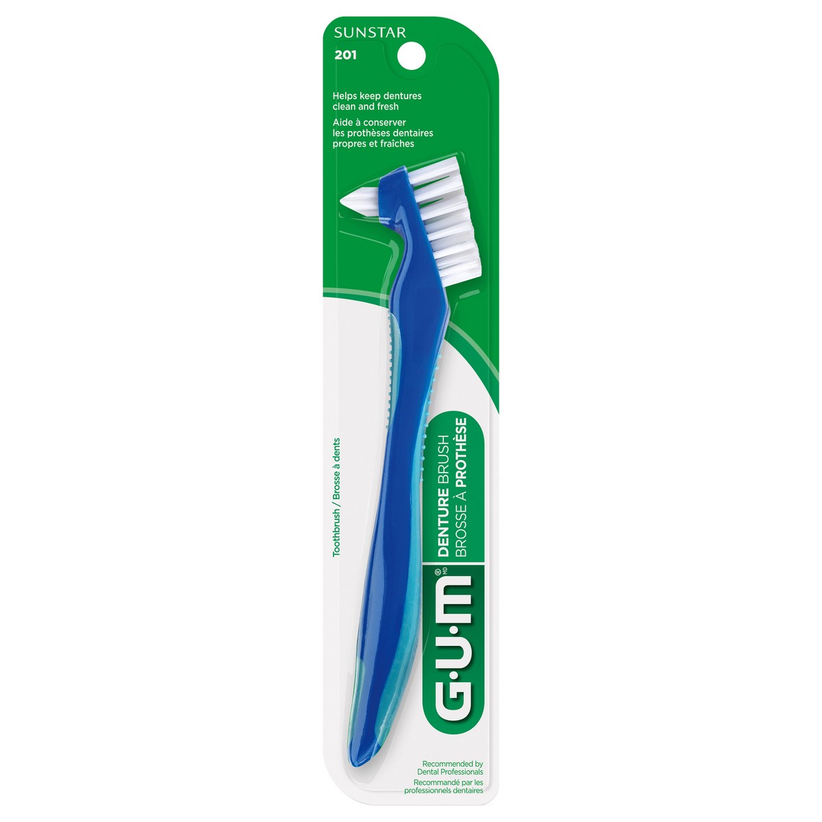 slide 1 of 4, G-U-M Gum Denture Brush, 1 ct