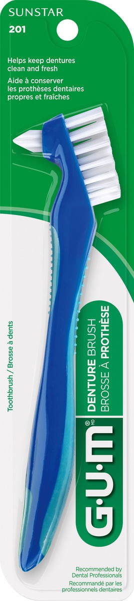 slide 1 of 4, G-U-M Gum Denture Brush, 1 ct