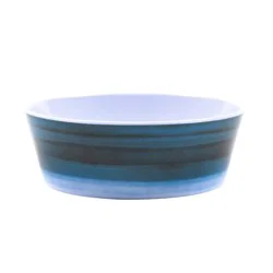 Woof and Whiskers Melamine Pet Bowl Blue Ombre