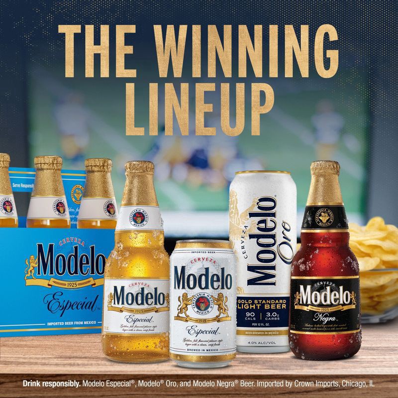 slide 7 of 11, Modelo Lager Beer - 3pk/24 fl oz Cans, 3 ct; 24 fl oz