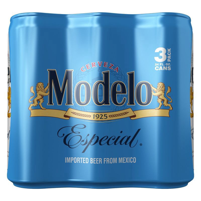 slide 11 of 11, Modelo Lager Beer - 3pk/24 fl oz Cans, 3 ct; 24 fl oz