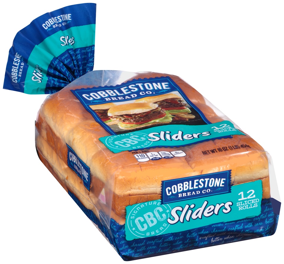 slide 1 of 1, Cobblestone Bread Co. Rolls, Slider, Sliced, 12 ct; 16 oz