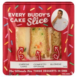 Carlo's The Ultimate Trio Cake Slices 6.8 oz