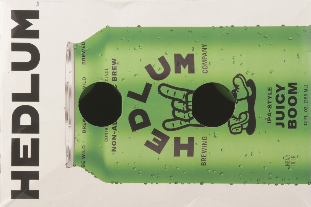 slide 2 of 13, Hedlum Brewing Company IPA-Style Juicy Boom Non-Alcoholic Brew 6 - 12 fl oz Cans, 72 oz