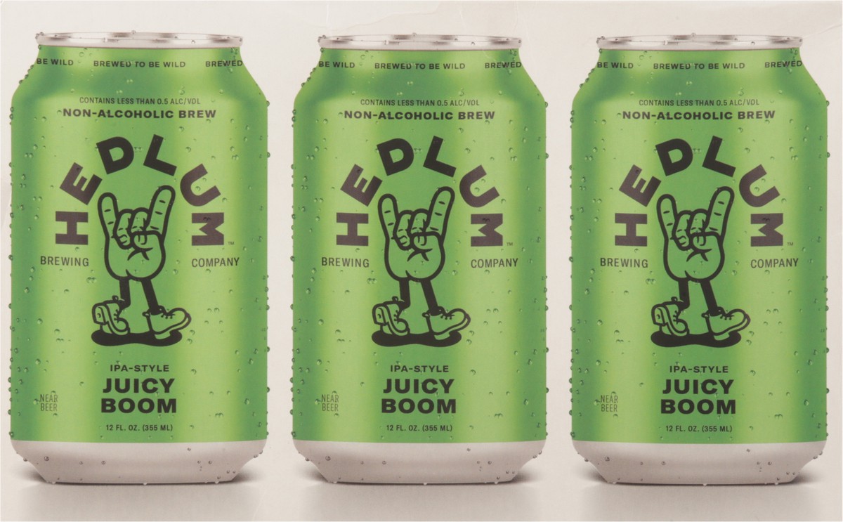slide 5 of 13, Hedlum Brewing Company IPA-Style Juicy Boom Non-Alcoholic Brew 6 - 12 fl oz Cans, 72 oz