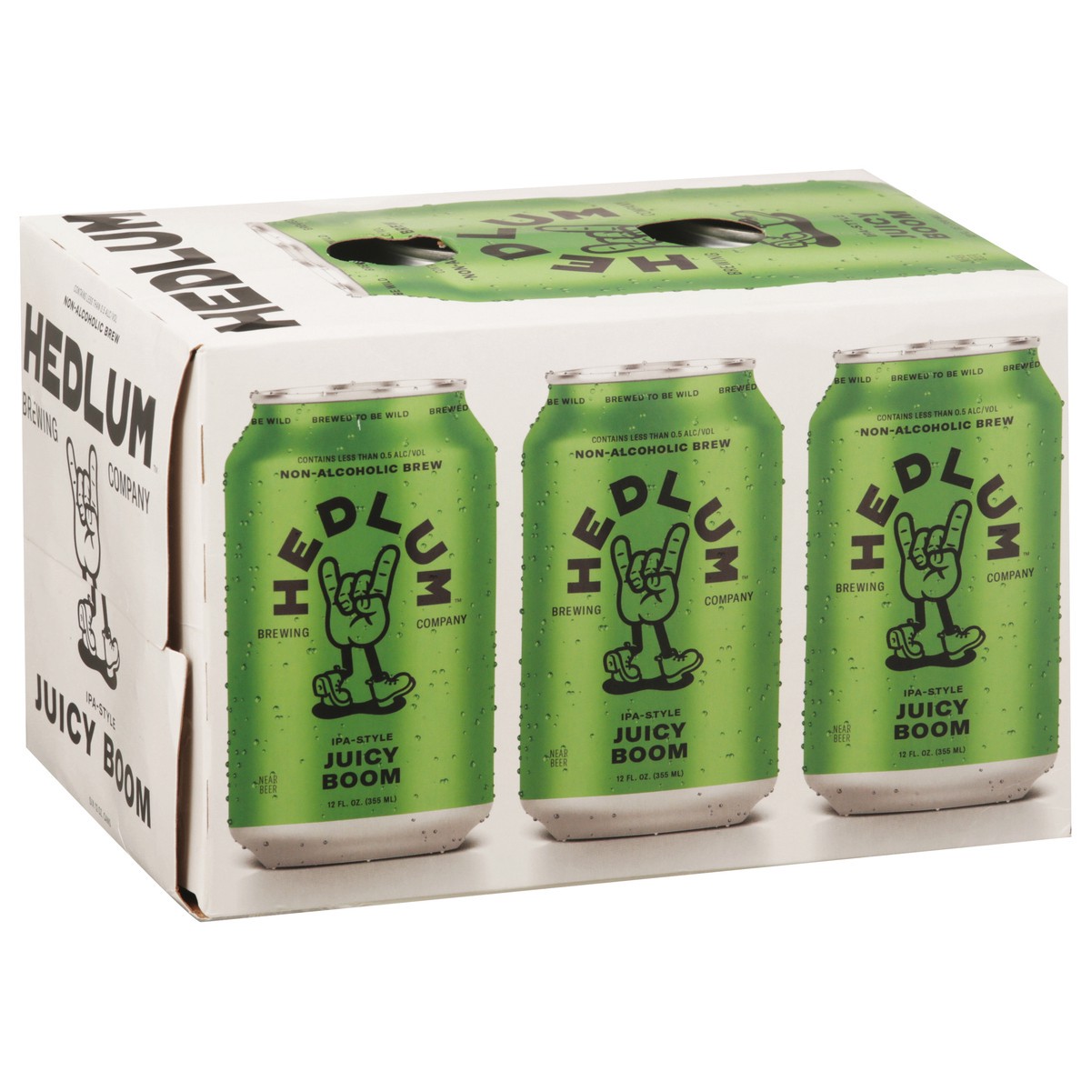 slide 7 of 13, Hedlum Brewing Company IPA-Style Juicy Boom Non-Alcoholic Brew 6 - 12 fl oz Cans, 72 oz