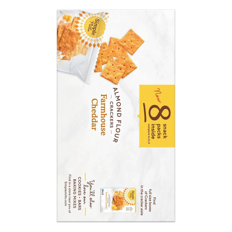 slide 2 of 5, Simple Mills Almond Flour Crackers Farmhouse Cheddar - 6.5oz/8pk, 6.5 oz, 8 ct