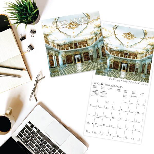 slide 5 of 5, 2026 Graphique Special Interests Monthly Wall Calendar, Libraries, 12"" x 12"", January To December, CY34526, 1 ct