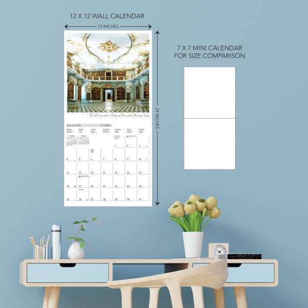 slide 2 of 5, 2026 Graphique Special Interests Monthly Wall Calendar, Libraries, 12"" x 12"", January To December, CY34526, 1 ct
