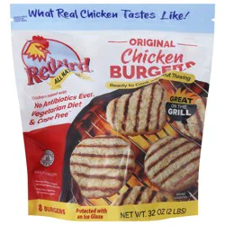Red Bird Original Chicken Burgers 8 ea
