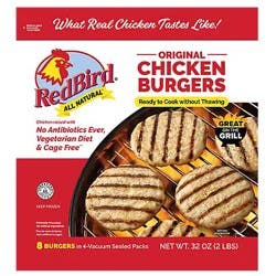 Red Bird Original Chicken Burgers 8 ea