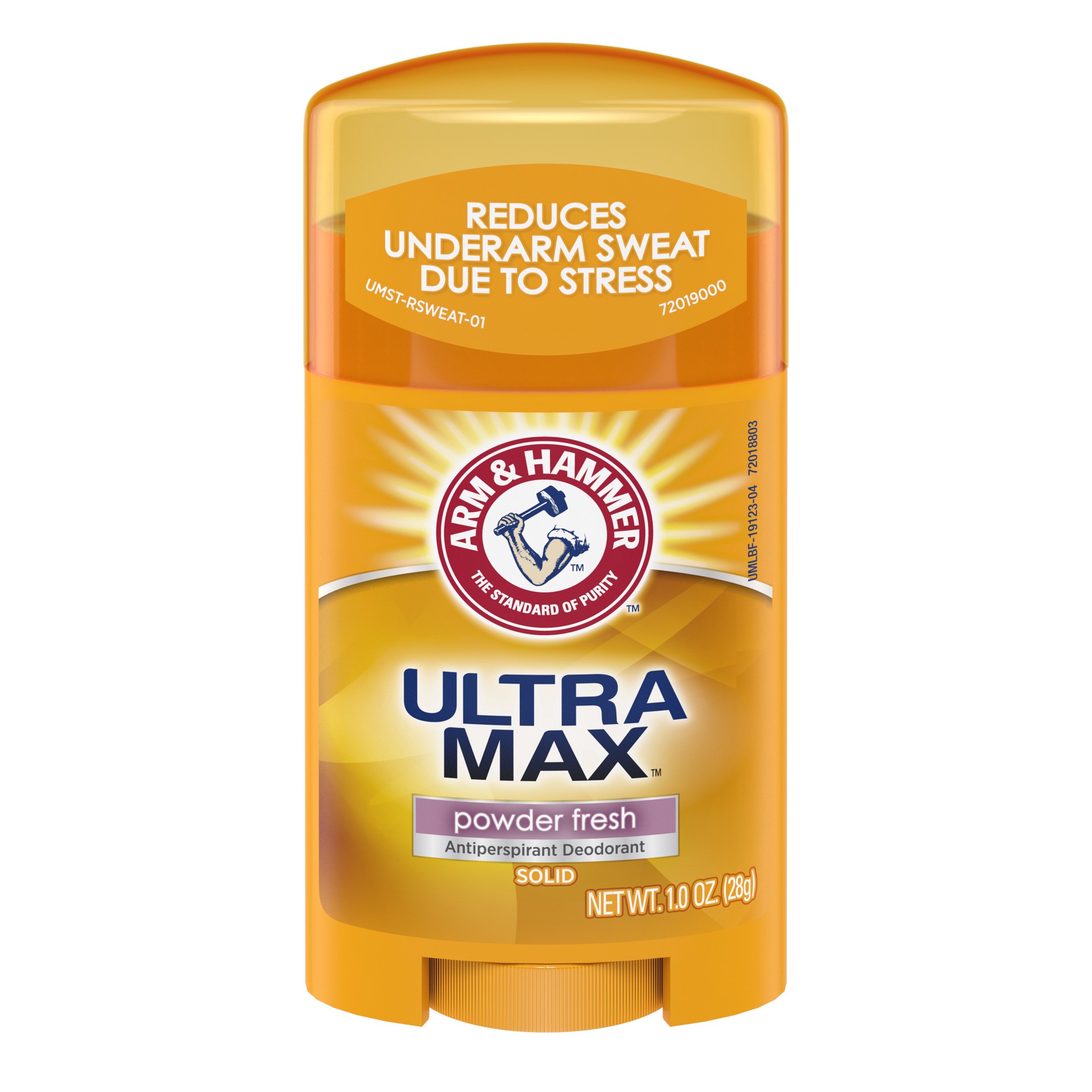 slide 1 of 4, ARM & HAMMER ULTRA MAX Solid Antiperspirant Deodorant, Powder Fresh, 1.0 oz., 1 oz