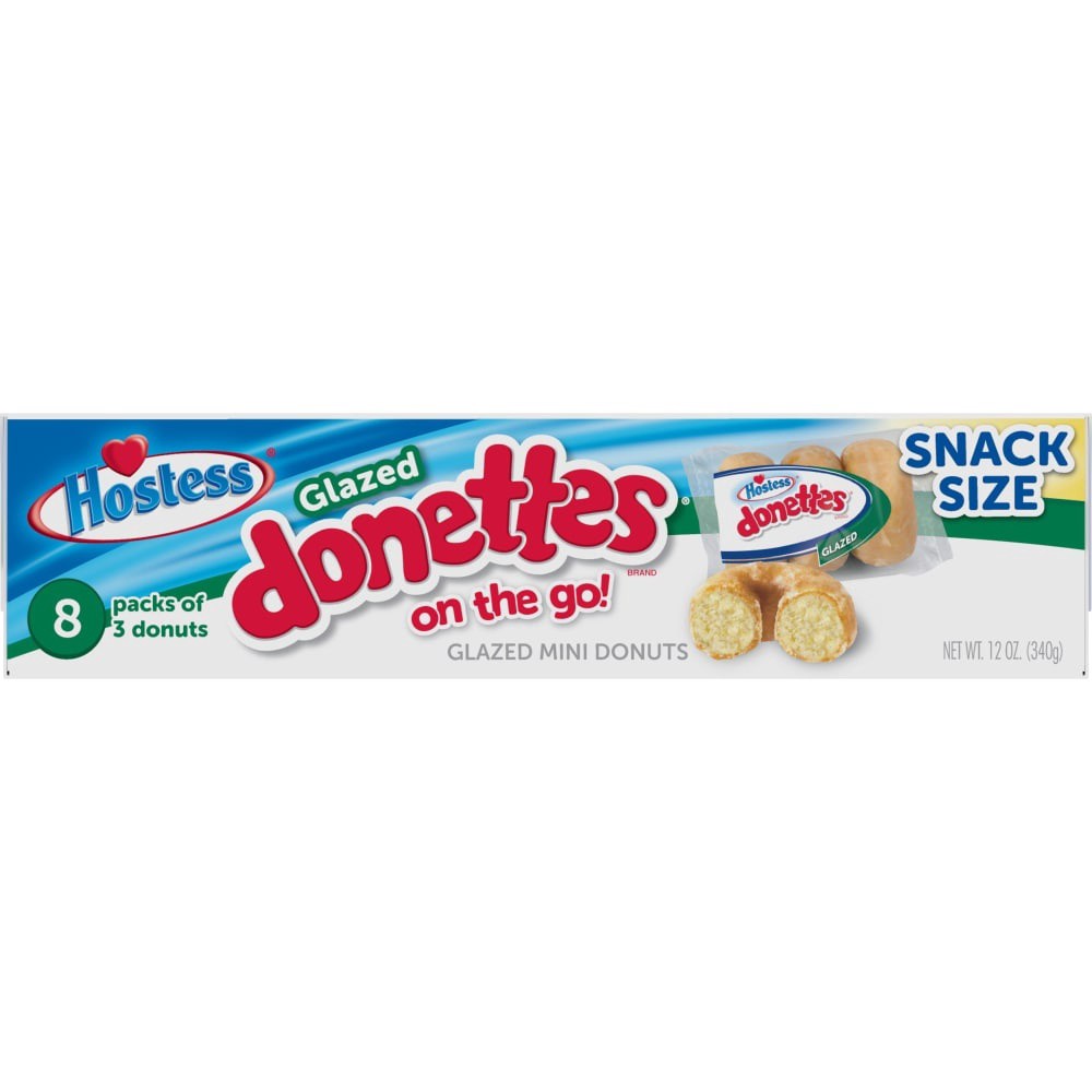 slide 4 of 5, Hostess Glazed Donettes Donuts, 8 ct; 12 oz