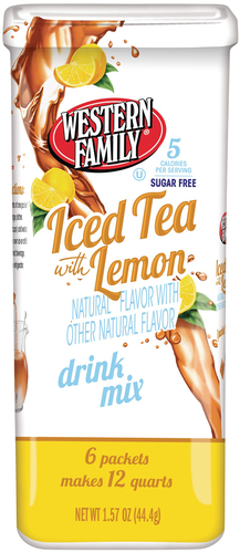 slide 1 of 1, Western Family Sf Ice Tea Drink Mix, 12 qt