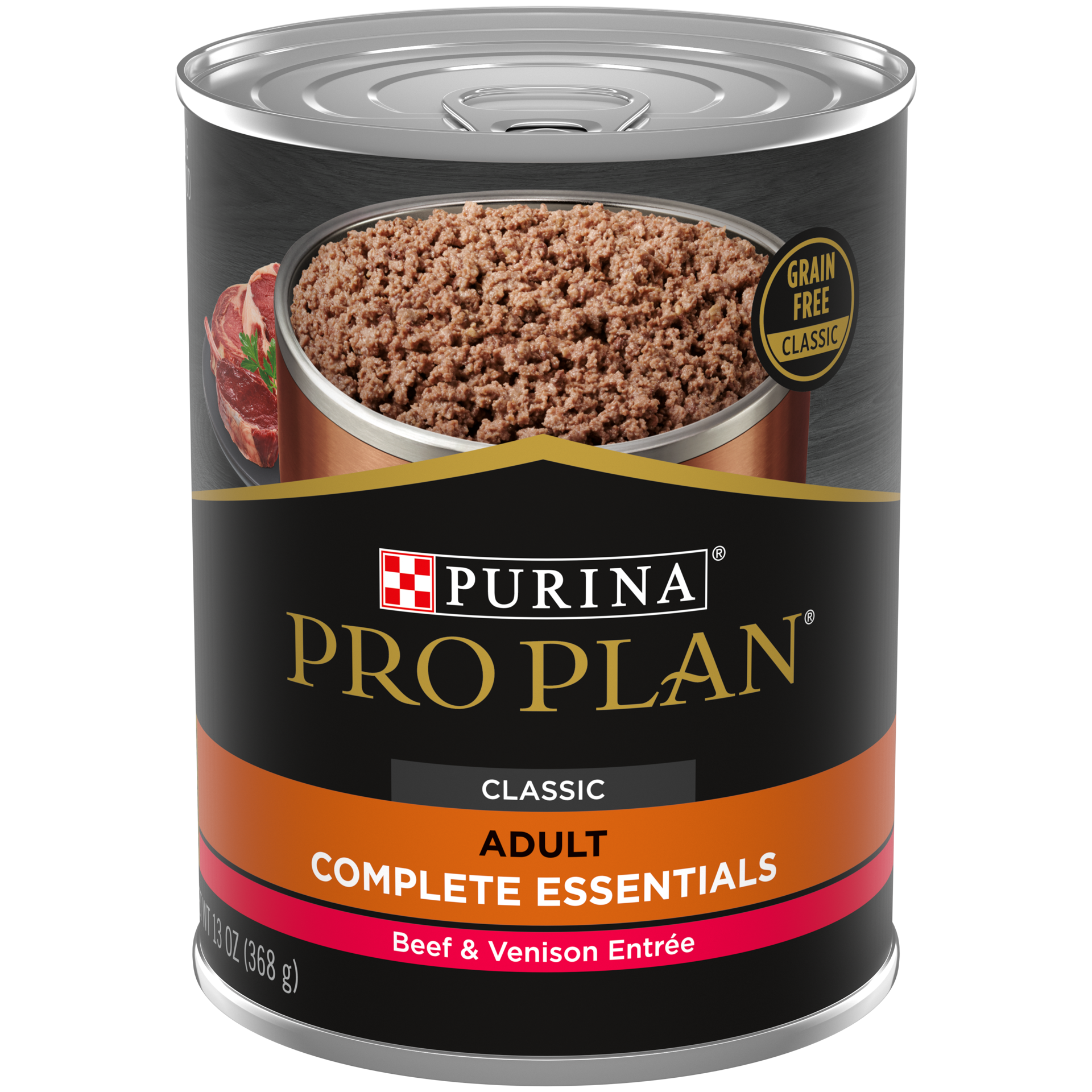 slide 1 of 1, Purina Pro Plan Grain Free Wet Dog Food, Beef and Venison Entree, 1 ct
