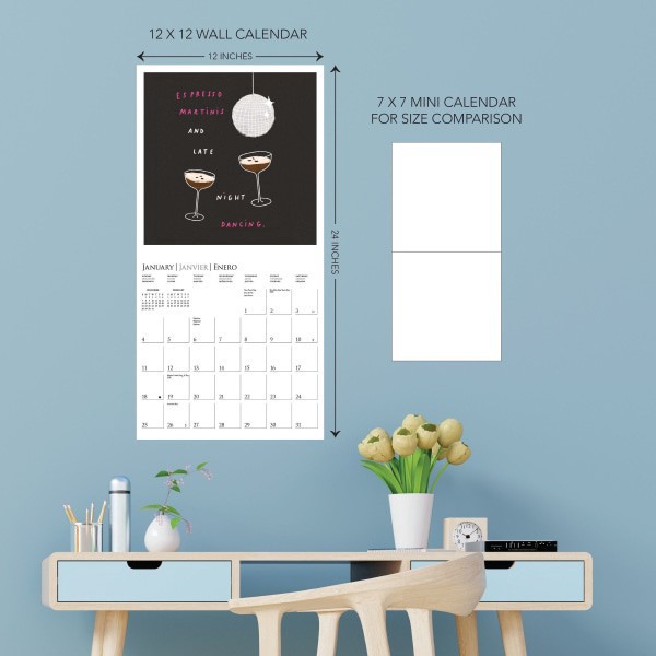 slide 3 of 5, Graphique 2026 Inspirational Monthly Wall Calendar, Simple Joy, 12" x 12", January to December, 1 ct