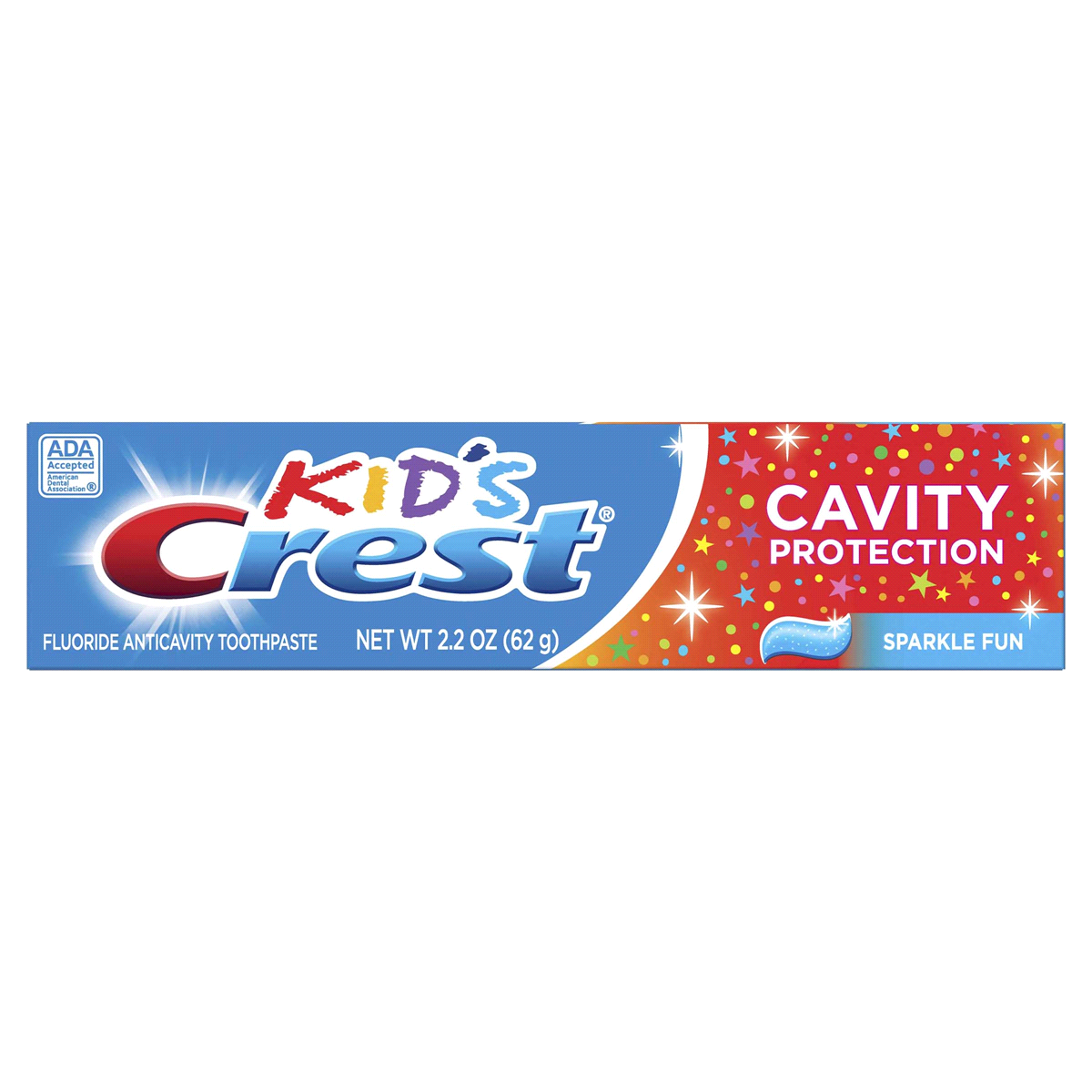 slide 1 of 1, Crest Kid's Sparkle Fun Fluoride Anticavity Toothpaste 2.2 oz, 2.2 oz