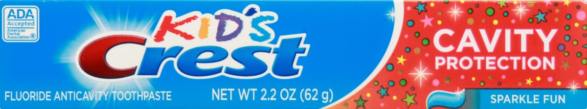 slide 9 of 9, Crest Kid's Cavity Protection Toothpaste - Sparkle Fun, 2.2 oz