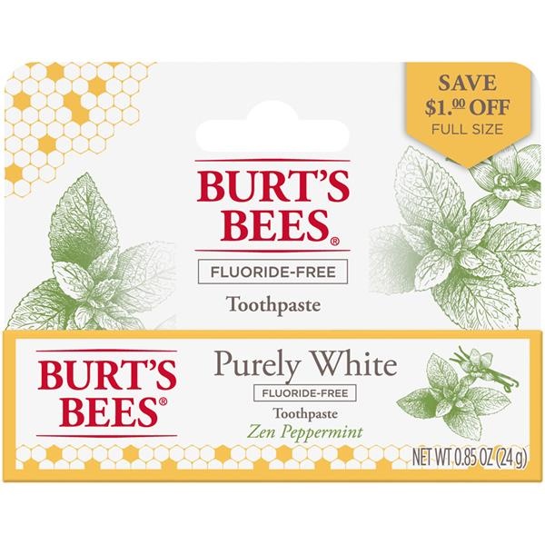 slide 1 of 1, Burt's Bees Purely White Zen Peppermint Toothpaste, 0.85 oz