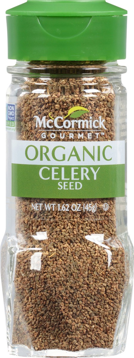 slide 5 of 8, McCormick Gourmet Organic Celery Seed, 1.62 oz, 1.87 oz