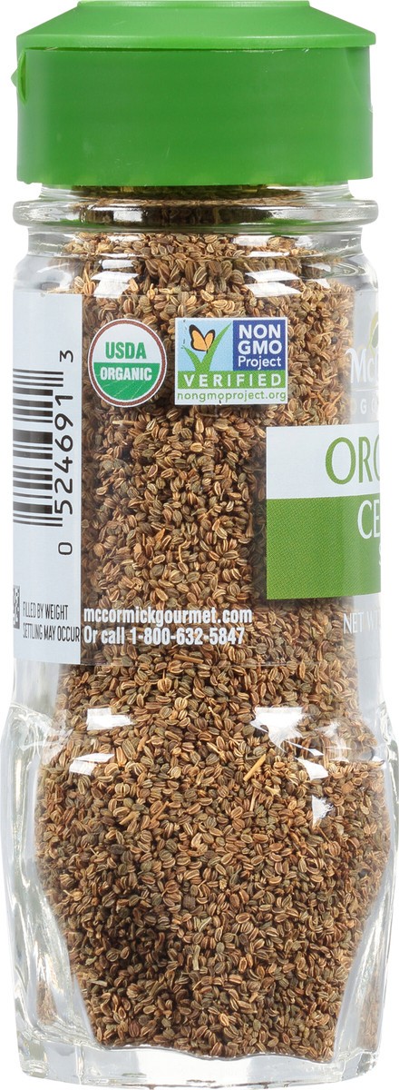 slide 3 of 8, McCormick Gourmet Organic Celery Seed, 1.62 oz, 1.87 oz