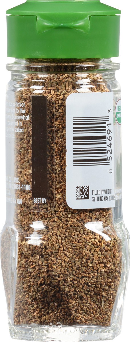 slide 2 of 8, McCormick Gourmet Organic Celery Seed, 1.62 oz, 1.87 oz