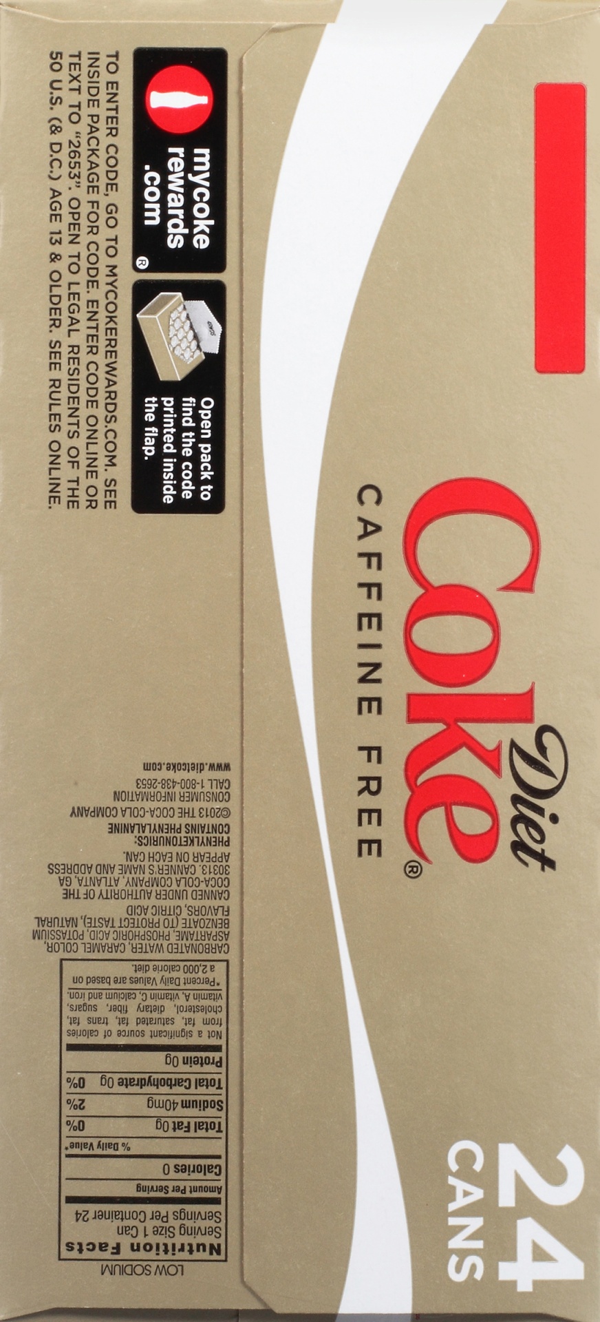 slide 5 of 8, Caffeine Free Diet Coke, 24 ct; 12 fl oz