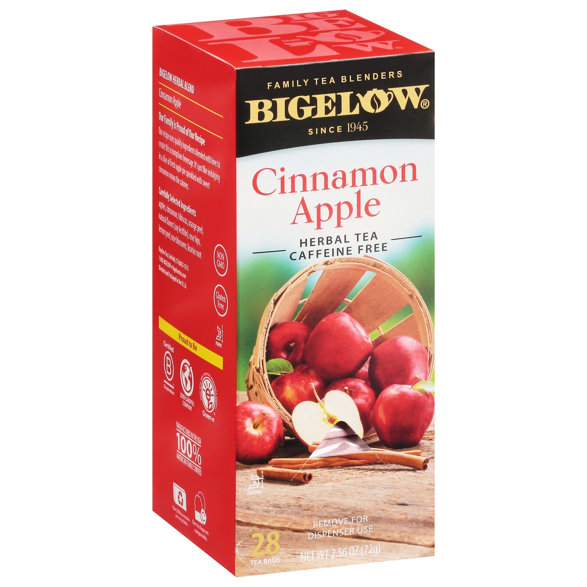 slide 9 of 13, Bigelow Tea Bags Caffeine Free Cinnamon Apple Herbal Tea 28 ea, 28 ct