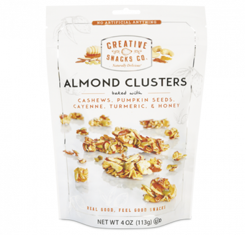 slide 1 of 2, Creative Snacks Co Almond Clusters, 4 oz