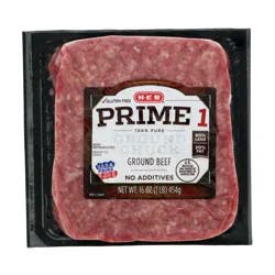 H-E-B Prime 1 Ground Beef Chuck, 80% Lean