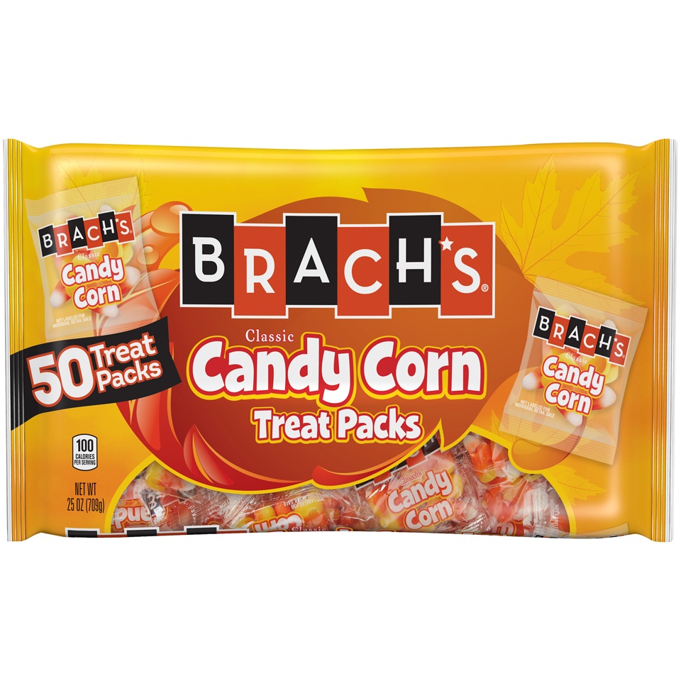 slide 1 of 1, Brach's Candy Corn Treat Packs, 25 oz