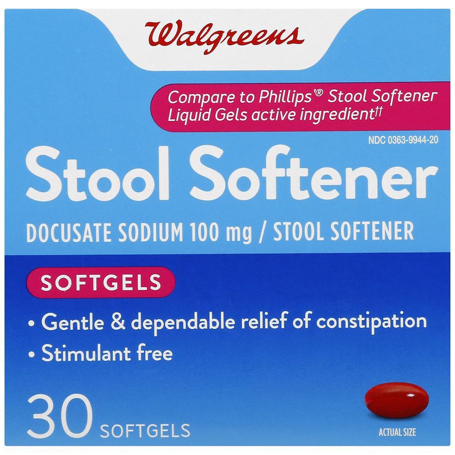 slide 1 of 4, Walgreens Stool Softener, 30 ct