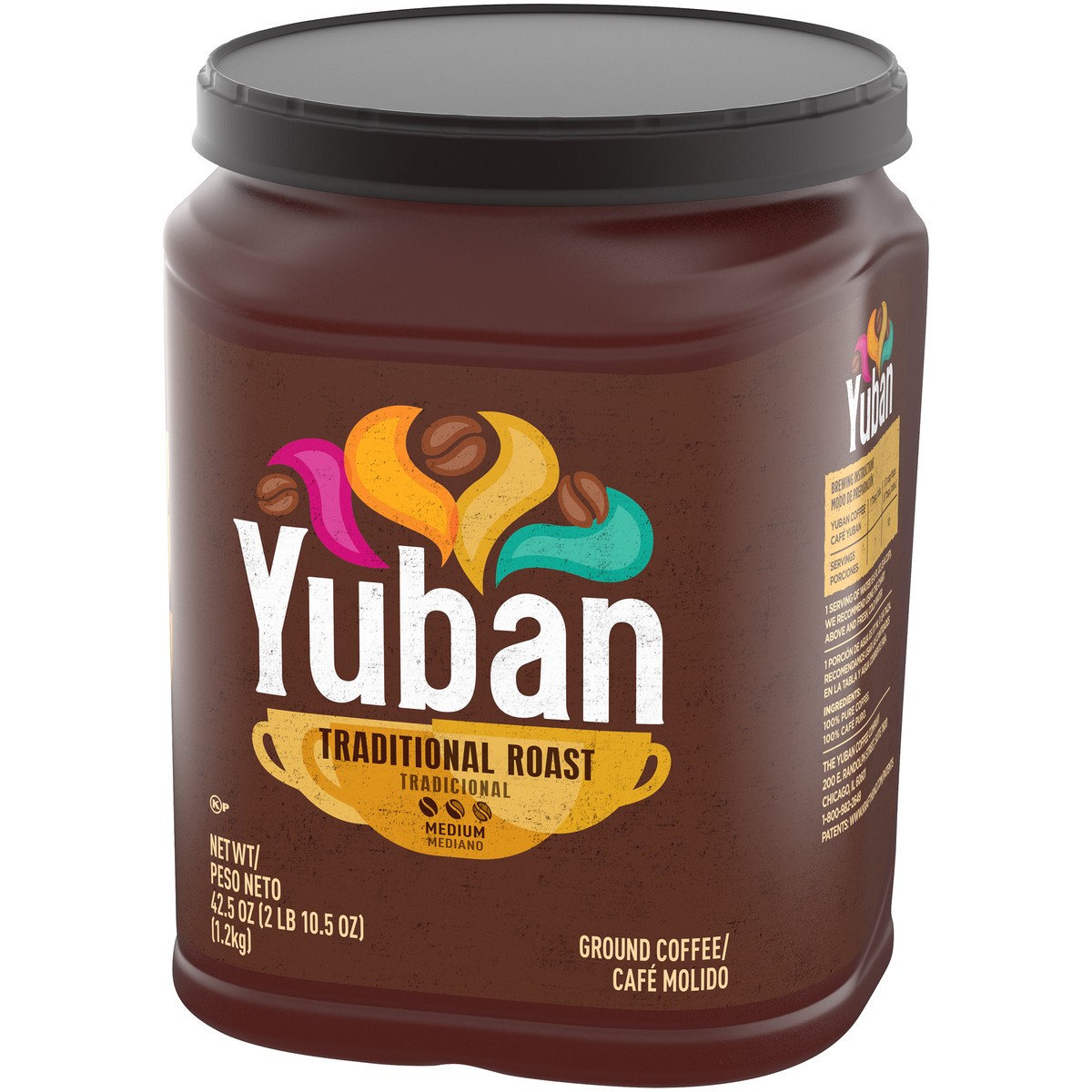 slide 5 of 9, Yuban Traditional Roast Medium Roast Ground Coffee, 42.5 oz Canister, 42.5 oz