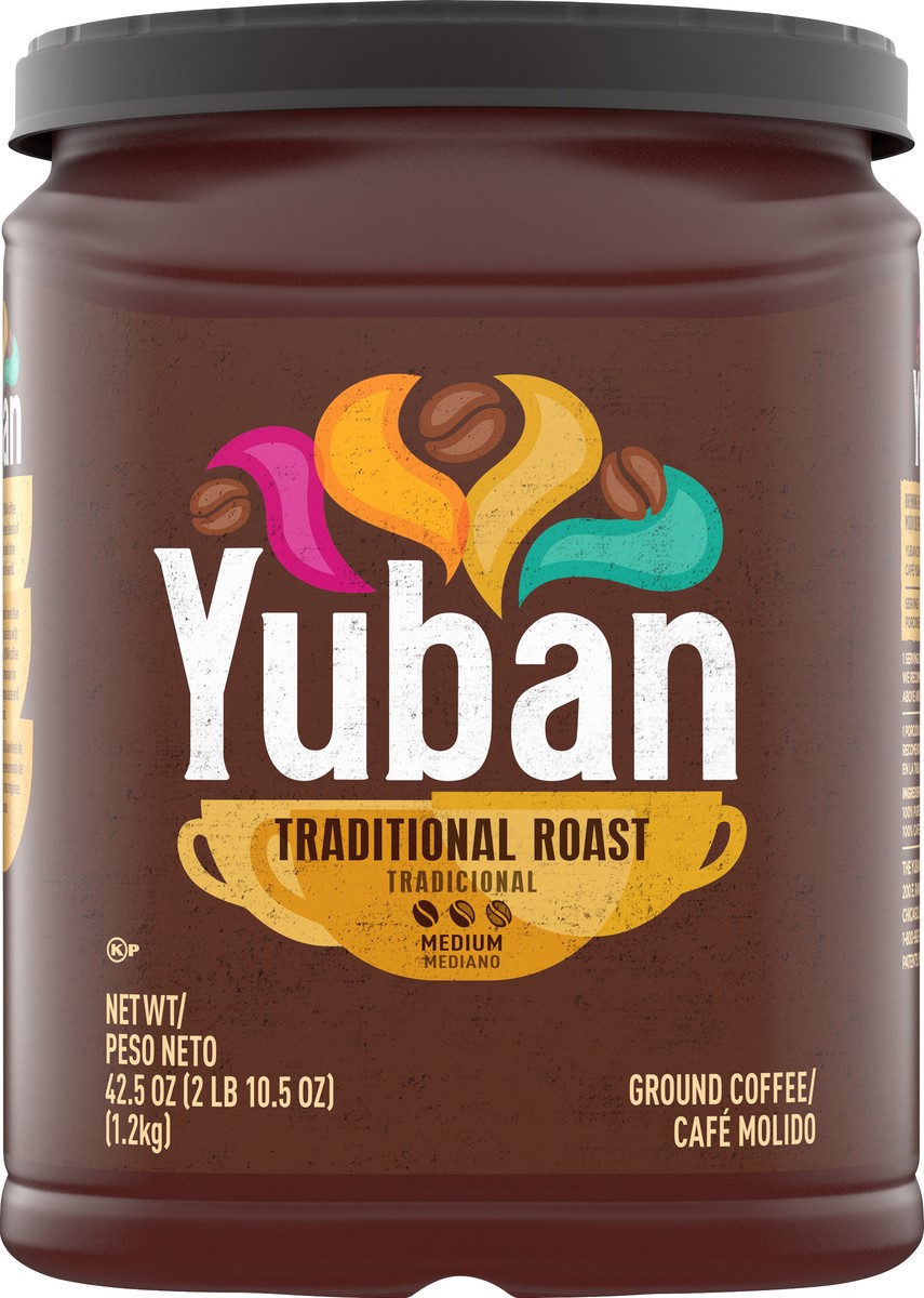 slide 9 of 9, Yuban Traditional Roast Medium Roast Ground Coffee, 42.5 oz Canister, 42.5 oz