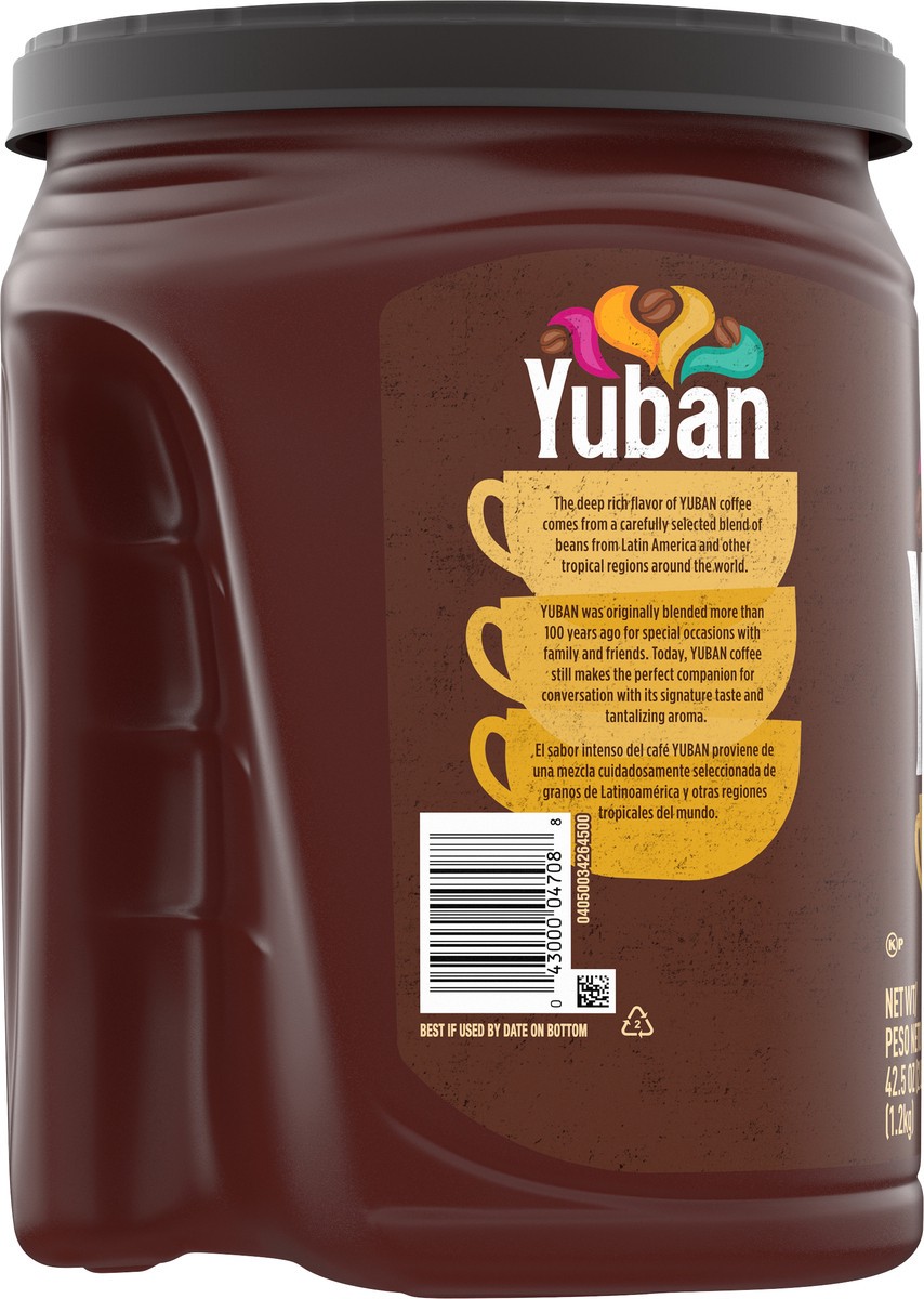 slide 4 of 9, Yuban Traditional Roast Medium Roast Ground Coffee, 42.5 oz Canister, 42.5 oz